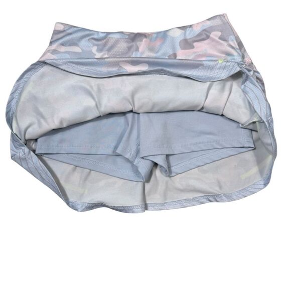 Lucky in Love Girls Blue & Pink Camouflage Undercover Tennis Golf Skort - Picture 4 of 6